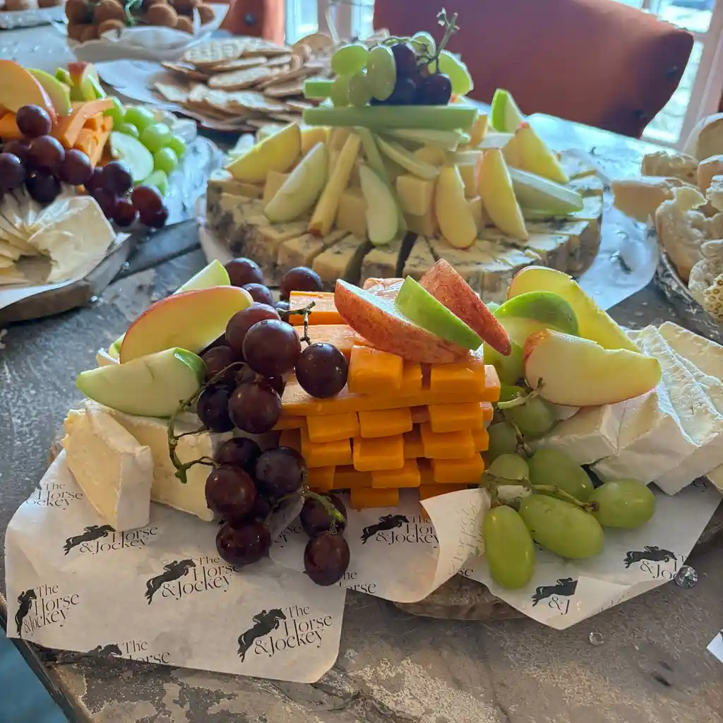 A buffet laid out at The Horse and Jockey
