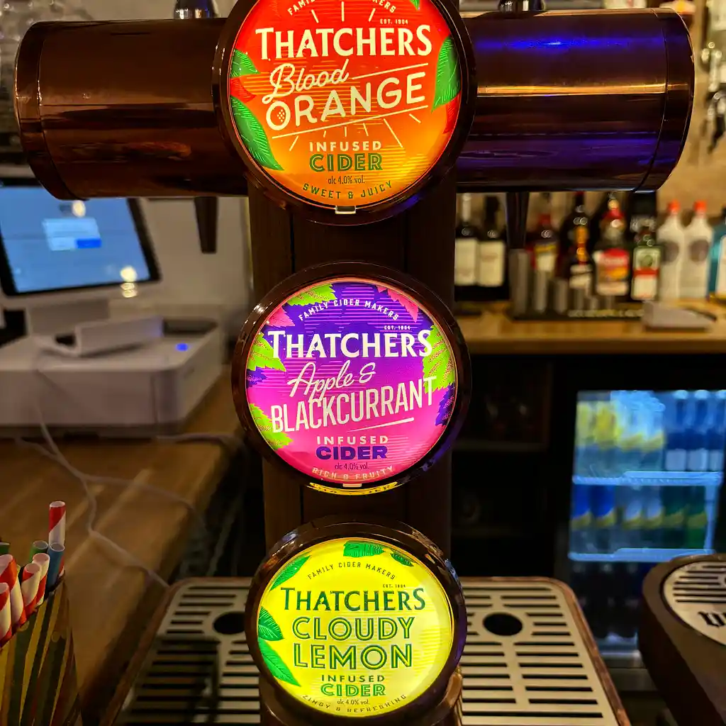 Thatchers Fusion cider taps at The Horse and Jockey